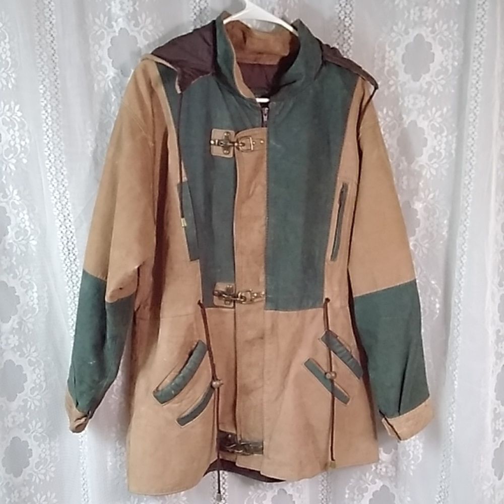 VTG Original 100 % Leather Sportswear International Jacket MadeInMexico unisex L
